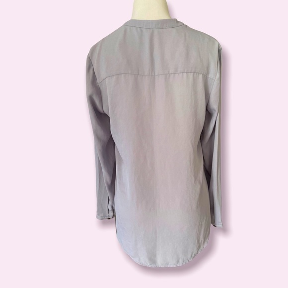 Bellatrix Grey Lavender Long Sleeve Top Size S - Picture 3 of 4